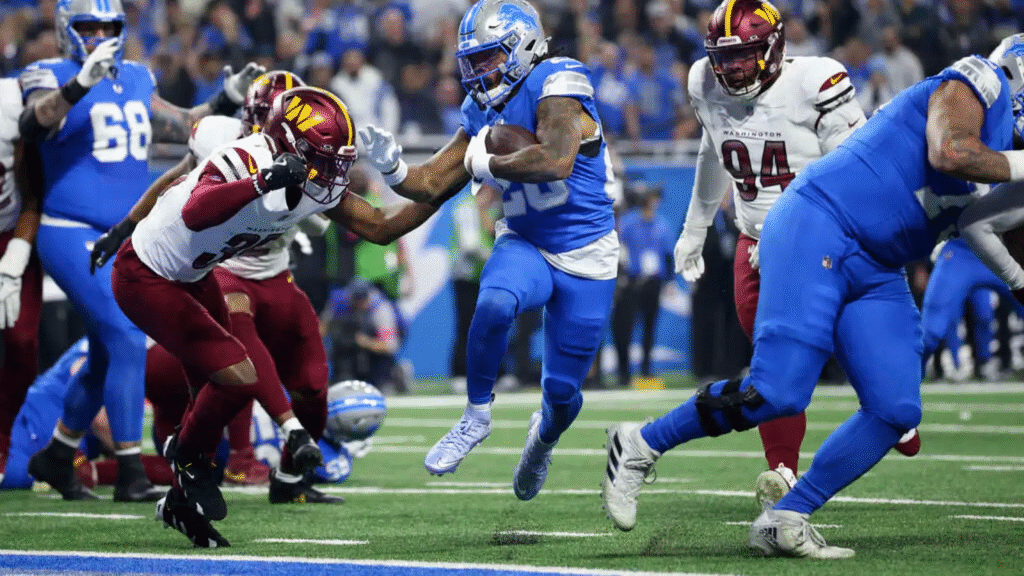 washington commanders vs detroit lions match player stats